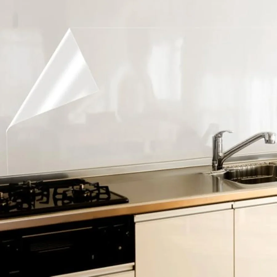 Kitchen Backsplash Wallpaper Stickers Clear Wall Protector Can Endure High Temperature Self-Adhesive Transparent Film Removable
Kitchen Backsplash Wallpaper Stickers Clear Wall Protector Can Endure High Temperature Self-Adhesive Transparent Film Removable