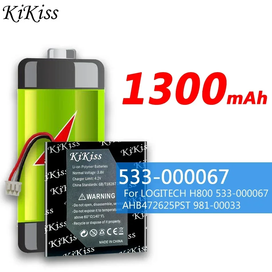 Аккумулятор KiKiss для LOGITECH H800 533- 000067 AHB 472625 ПСТ 981- 000337 Наушники Аккумуляторы 1300 мАч
Аккумулятор KiKiss для LOGITECH H800 533- 000067 AHB 472625 ПСТ 981- 000337 Наушники Аккумуляторы 1300 мАч