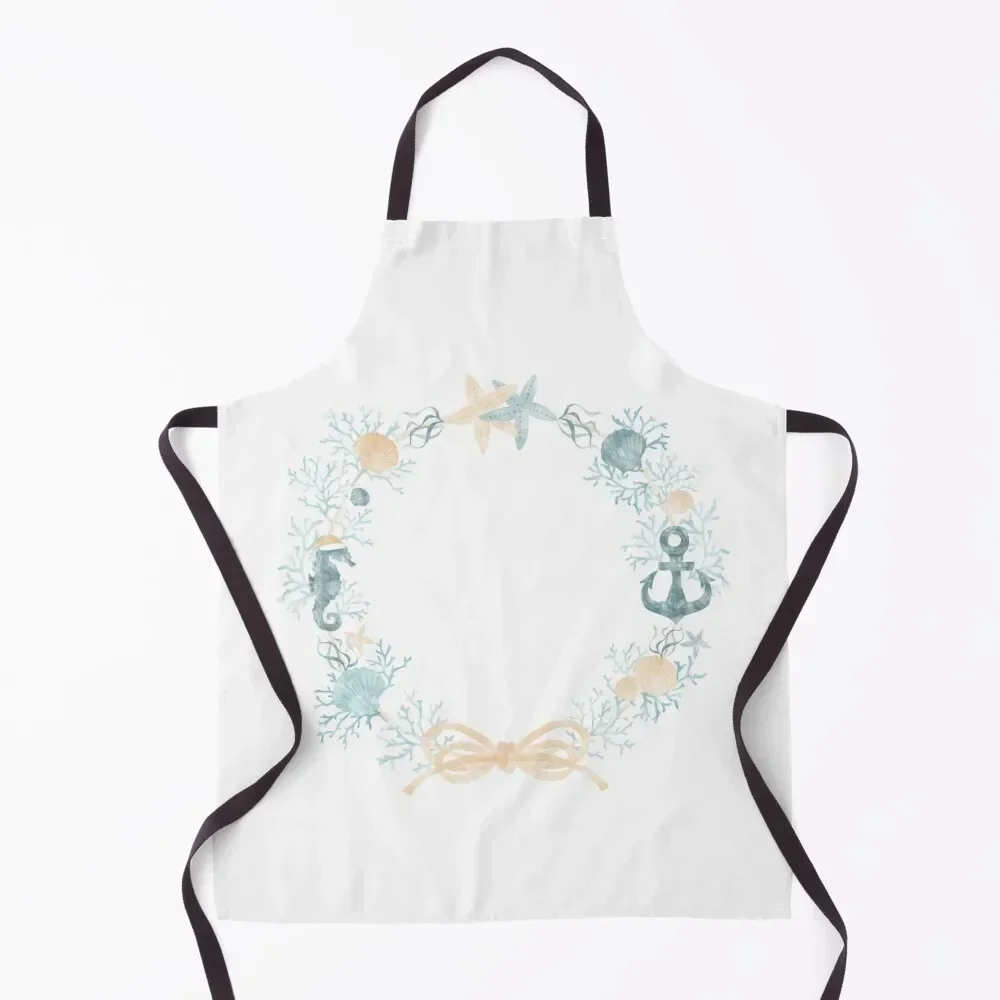 Coastal Christmas Wreath Apron for home useful pieces custom women's kitchen Kitchen Kawaii Accessories Apron
Coastal Christmas Wreath Apron for home useful pieces custom women's kitchen Kitchen Kawaii Accessories Apron
