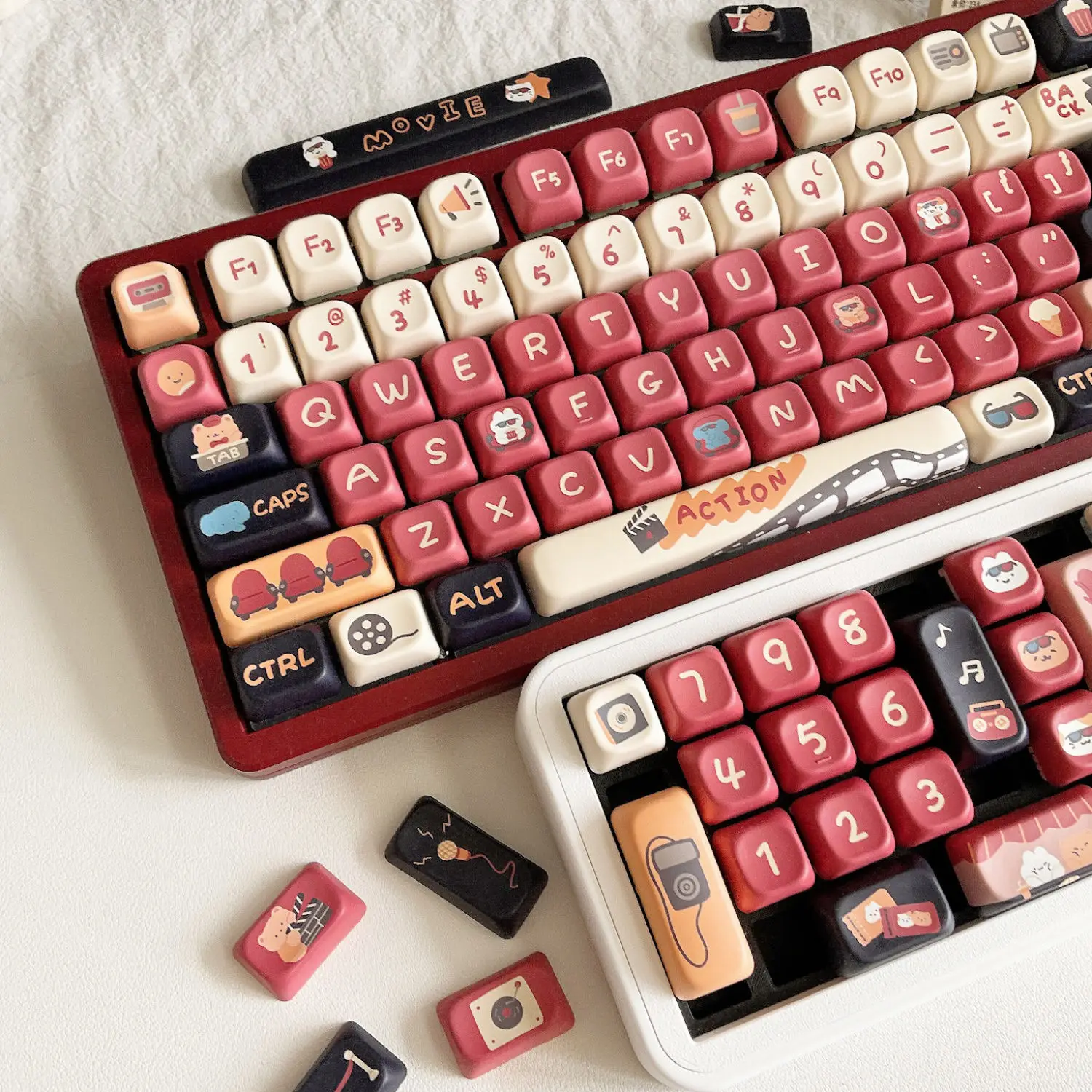 Time Cinema Keycaps EOA Highly Customized Kit PBT Full Set of Five-Sided Sublimation Cute Original Keycaps
Time Cinema Keycaps EOA Highly Customized Kit PBT Full Set of Five-Sided Sublimation Cute Original Keycaps
