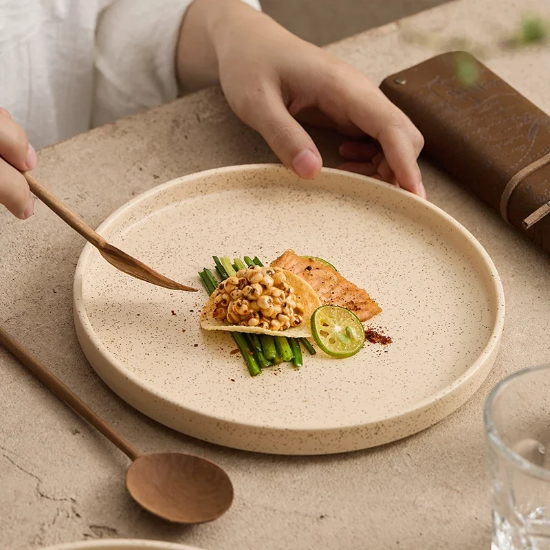 Western-style Steak Plate with Advanced Ceramic Scrub 8 Inches Household Dessert Breakfast Shallow Plate Restaurant Cake Tray
Western-style Steak Plate with Advanced Ceramic Scrub 8 Inches Household Dessert Breakfast Shallow Plate Restaurant Cake Tray