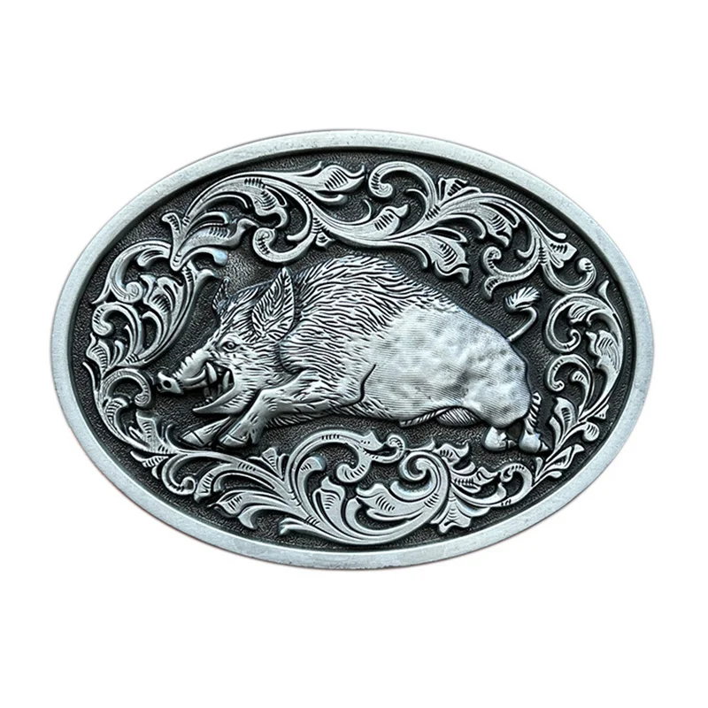 Пряжка ремня дикого кабана из цинкового сплава Western Cowboy
Пряжка ремня дикого кабана из цинкового сплава Western Cowboy