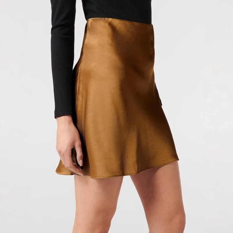 Solid Color High Waisted Satin Skirt Elastic Waist Spring Summer Casual Party Office Skirt
Solid Color High Waisted Satin Skirt Elastic Waist Spring Summer Casual Party Office Skirt