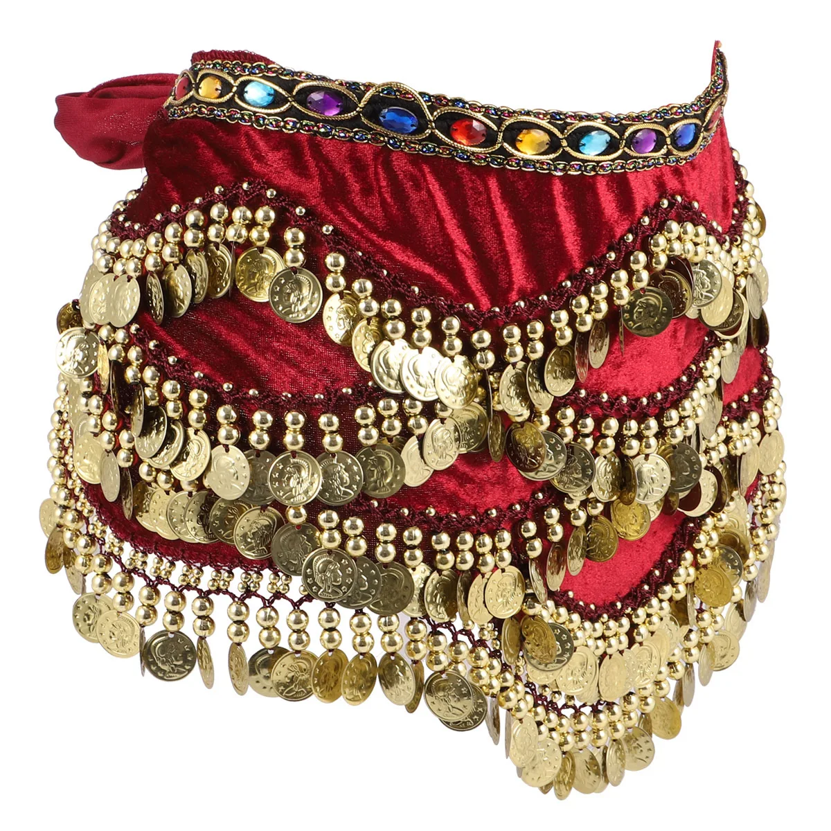 1Pcs Belly Dance Belt Hip Scarf Dark Red Diamonds for Women Girls Practice Performance Skirt Wrap
1Pcs Belly Dance Belt Hip Scarf Dark Red Diamonds for Women Girls Practice Performance Skirt Wrap
