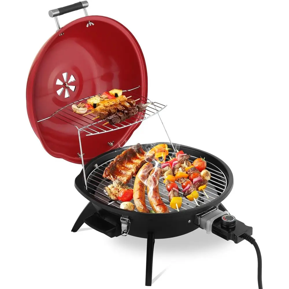 Double Layer Portable Electric BBQ Grill with 1600W Power, Temperature Control, and Removable Grill for Indoor/Outdoor Use
Double Layer Portable Electric BBQ Grill with 1600W Power, Temperature Control, and Removable Grill for Indoor/Outdoor Use