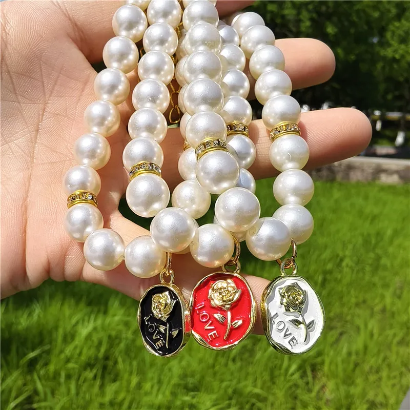 Pet Pearl Collar Dog Princess Rose Necklace Cat Jewelry Puppy Accessories Dog Chain Chihuahua Wedding Pet Jewelry Stuff
Pet Pearl Collar Dog Princess Rose Necklace Cat Jewelry Puppy Accessories Dog Chain Chihuahua Wedding Pet Jewelry Stuff