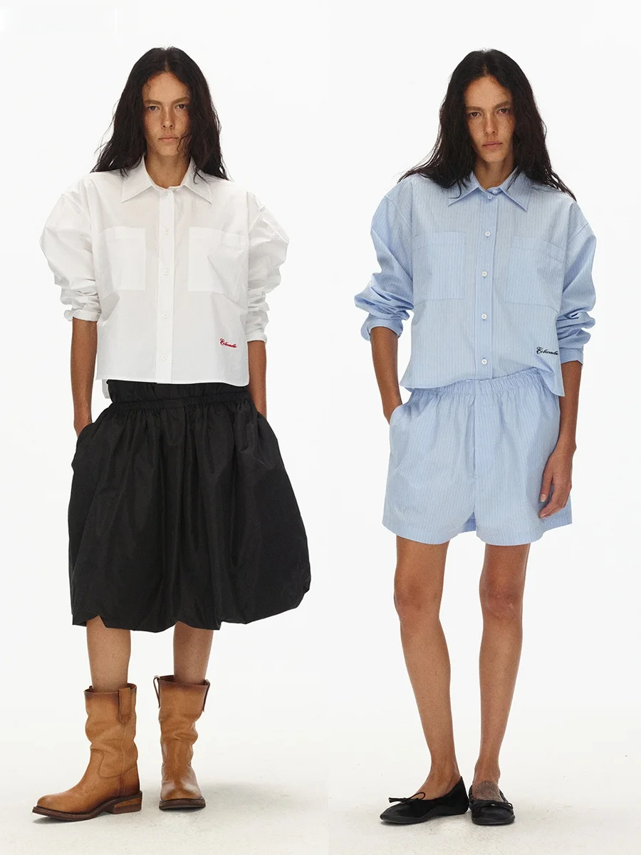 Ade Minimalist Fashion Straight Leg H-Shape Short Shoulder Drop Wide Sleeve Shirt Cotton Breathable Comfortable Women's ...
Ade Minimalist Fashion Straight Leg H-Shape Short Shoulder Drop Wide Sleeve Shirt Cotton Breathable Comfortable Women's ...