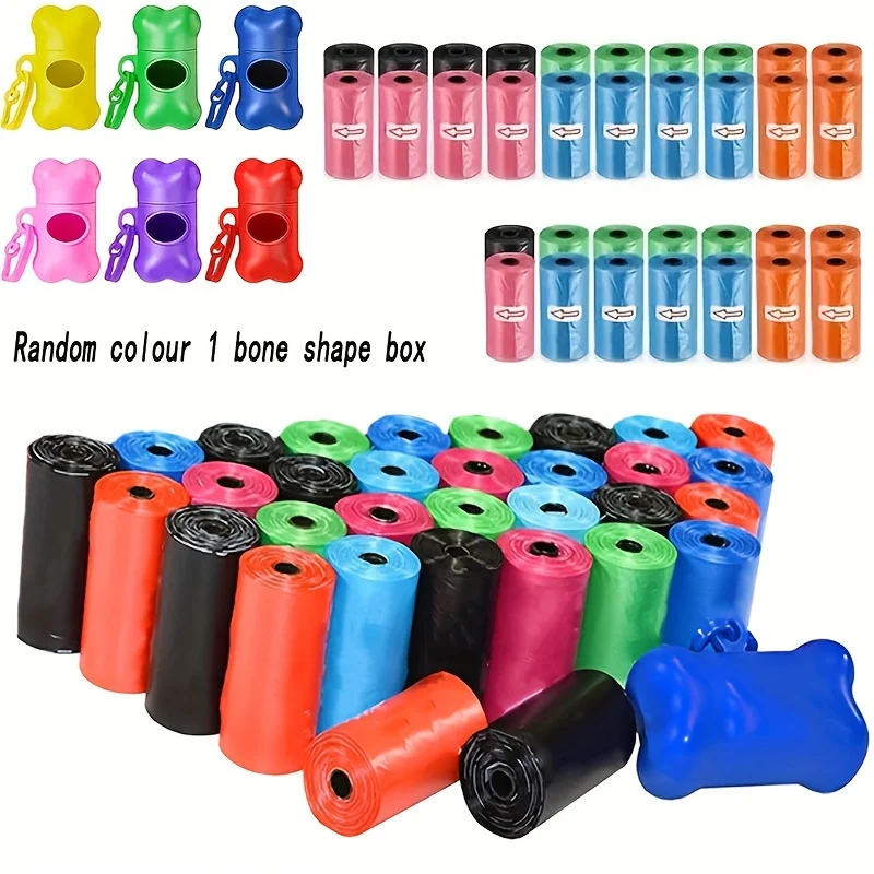 1000pcs/3000pcs Assorted Color Dog Waste Bags Refill With Leash Clip And Bone Bag Dispenser, Waste Bag Dispenser Clips For Leash
1000pcs/3000pcs Assorted Color Dog Waste Bags Refill With Leash Clip And Bone Bag Dispenser, Waste Bag Dispenser Clips For Leash