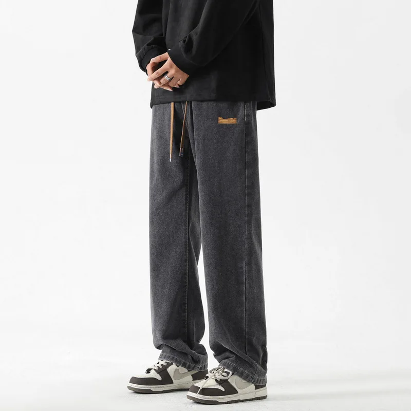 Retro straight smoke grey jeans men's new spring trend casual loose wide-leg long pants men's
Retro straight smoke grey jeans men's new spring trend casual loose wide-leg long pants men's