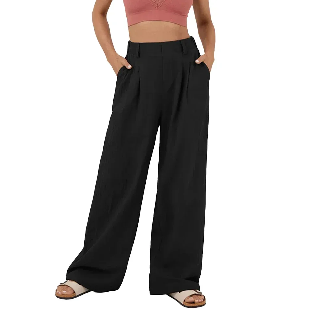 Brand New Pants Trousers Elegant Trousers High Waist Casual Pants Polyester Straight Office Pants Women Wide Leg
Brand New Pants Trousers Elegant Trousers High Waist Casual Pants Polyester Straight Office Pants Women Wide Leg