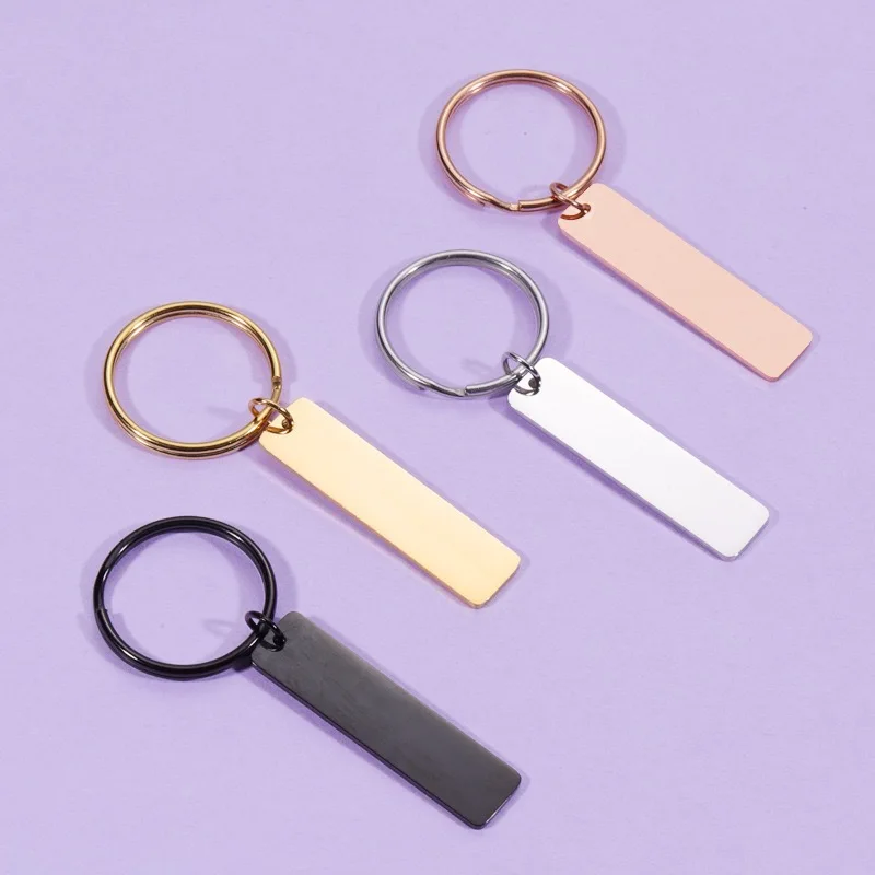 50pcs Strip Bar Keychain Mirror Polish Stainless Steel Stamping Blank Keychain For DIY Name Engrave Tags Keychain
50pcs Strip Bar Keychain Mirror Polish Stainless Steel Stamping Blank Keychain For DIY Name Engrave Tags Keychain