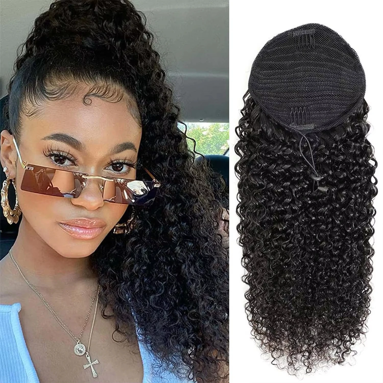 Kinky Curly Drawstring Ponytail Clip In Hair Extensions Human Hair Deep Curly Clip In Human Hair Extensions Curly Ponytail
Kinky Curly Drawstring Ponytail Clip In Hair Extensions Human Hair Deep Curly Clip In Human Hair Extensions Curly Ponytail