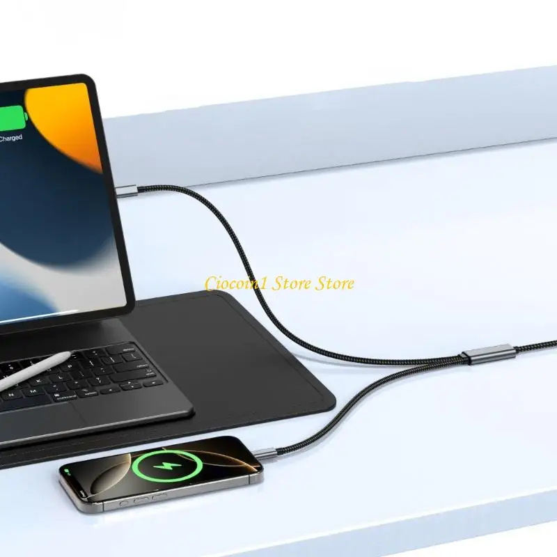 A3PC Twin USB C Зарядный шнур 100WPD Разветвитель Smartests с нейлоновой оплеткой для Lapto
A3PC Twin USB C Зарядный шнур 100WPD Разветвитель Smartests с нейлоновой оплеткой для Lapto