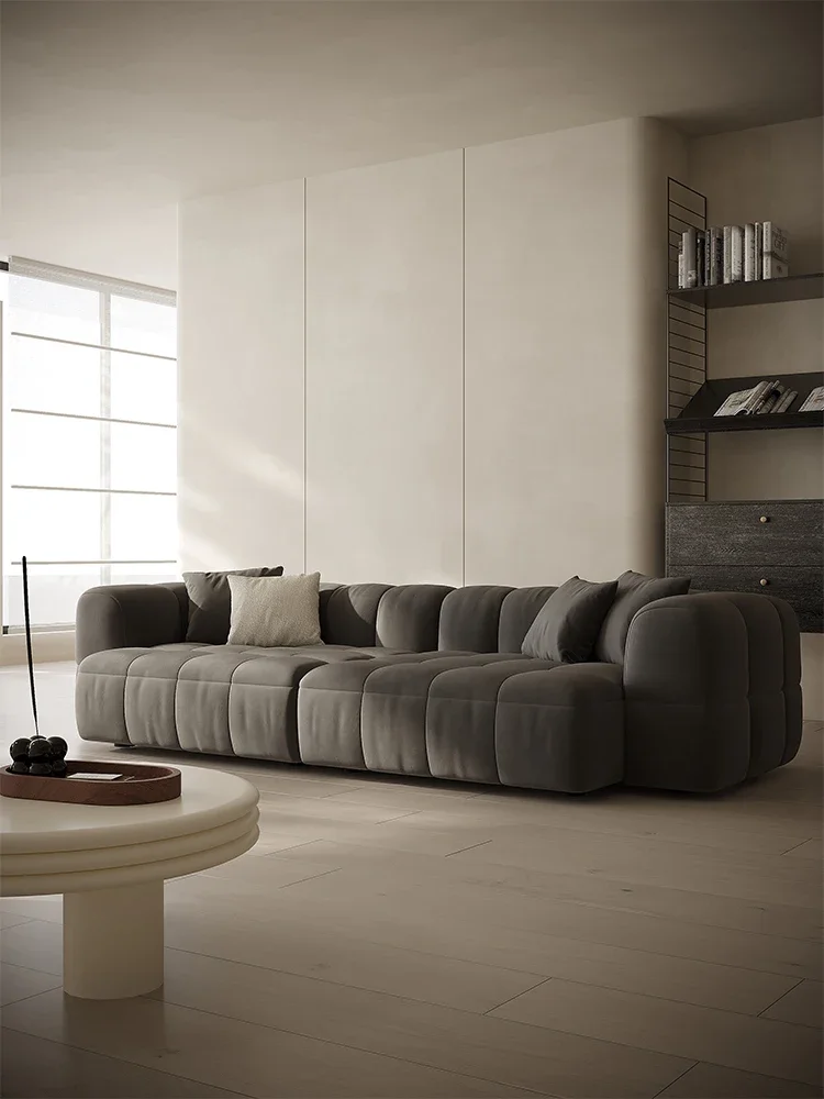 Modern minimalist modular sofa living room sofa small apartment frosted fabric sofa Italian style is simply a sofa.
Modern minimalist modular sofa living room sofa small apartment frosted fabric sofa Italian style is simply a sofa.