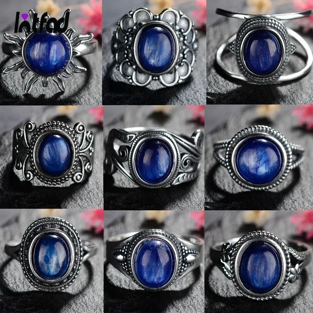 925 Sterling Silver Natural Kyanite Ring Simple Style Fashion Fine Jewelry Anniversary Engagement Party Gift for Women
925 Sterling Silver Natural Kyanite Ring Simple Style Fashion Fine Jewelry Anniversary Engagement Party Gift for Women