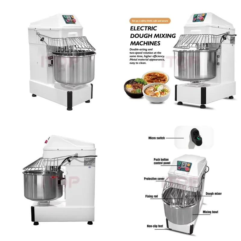 2026 Bakery Equipment Large Industrial Electric Commercial Stainless Steel 20L Baking Food Spiral Bread Dough Mixer for Sale
2026 Bakery Equipment Large Industrial Electric Commercial Stainless Steel 20L Baking Food Spiral Bread Dough Mixer for Sale