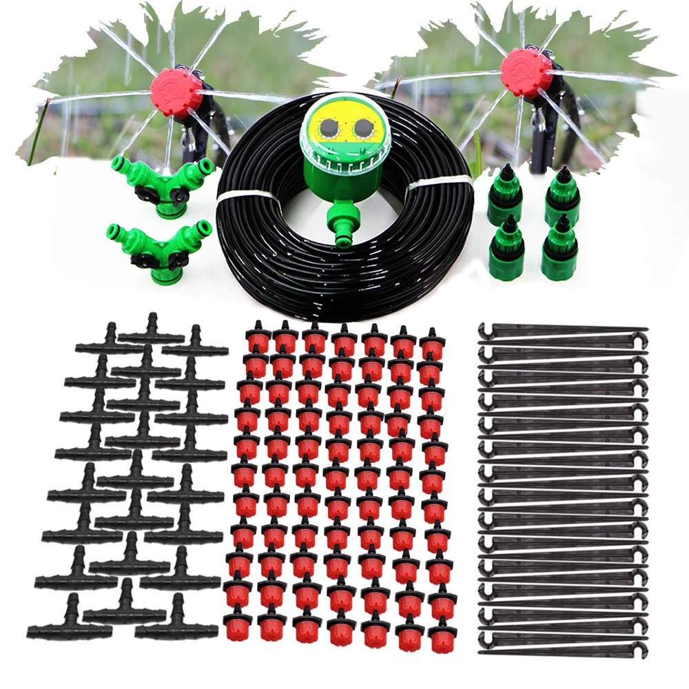 50M Hose Garden Automatic Watering System Adjustable Drip Device 4/7mm Irrigation Kit Plant Sprinkler Timer for Orchard Patio
50M Hose Garden Automatic Watering System Adjustable Drip Device 4/7mm Irrigation Kit Plant Sprinkler Timer for Orchard Patio