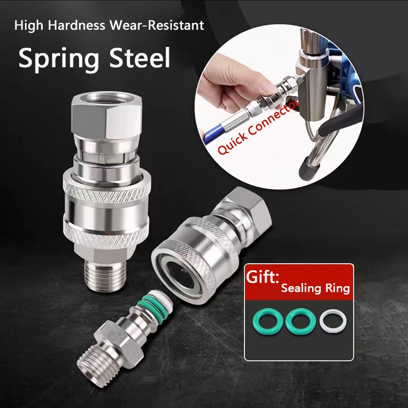 Spray Machine Drip Free Quick Connector For Machine Spray Gun High-Pressure Pipe Special Quick Connector For Quick Connector
Spray Machine Drip Free Quick Connector For Machine Spray Gun High-Pressure Pipe Special Quick Connector For Quick Connector