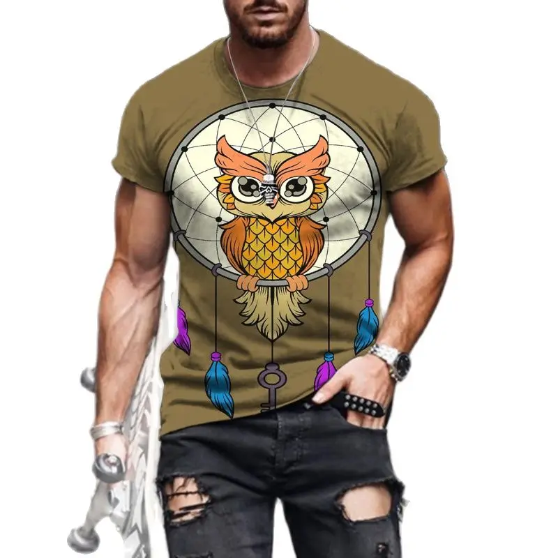 Summer Men'S 3d Printed T-Shirt Animal Owl Fashion Personality Street Fun O Collar Short Sleeve Plus Size Comfortable Top
Summer Men'S 3d Printed T-Shirt Animal Owl Fashion Personality Street Fun O Collar Short Sleeve Plus Size Comfortable Top