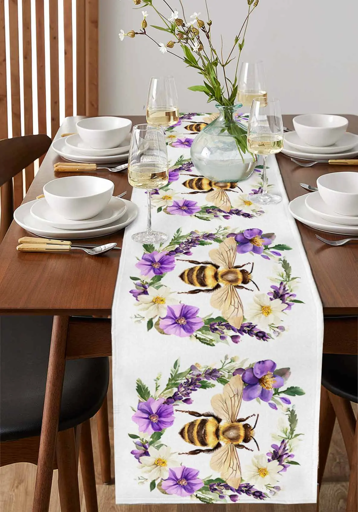 Retro Wreath Flower Bee Table Runner Wedding Party Champagne Dining Room Restaurant Home Tablecloth Runners
Retro Wreath Flower Bee Table Runner Wedding Party Champagne Dining Room Restaurant Home Tablecloth Runners