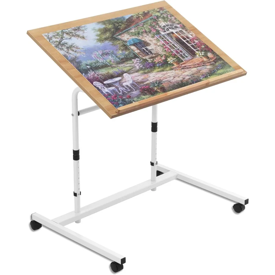 1000 Piece Tilting Jigsaw Puzzle Table with Legs 31.1''x21.4'' Angle and Height Adjustable Puzzle Board Tabletop with Wheels Pu
1000 Piece Tilting Jigsaw Puzzle Table with Legs 31.1''x21.4'' Angle and Height Adjustable Puzzle Board Tabletop with Wheels Pu