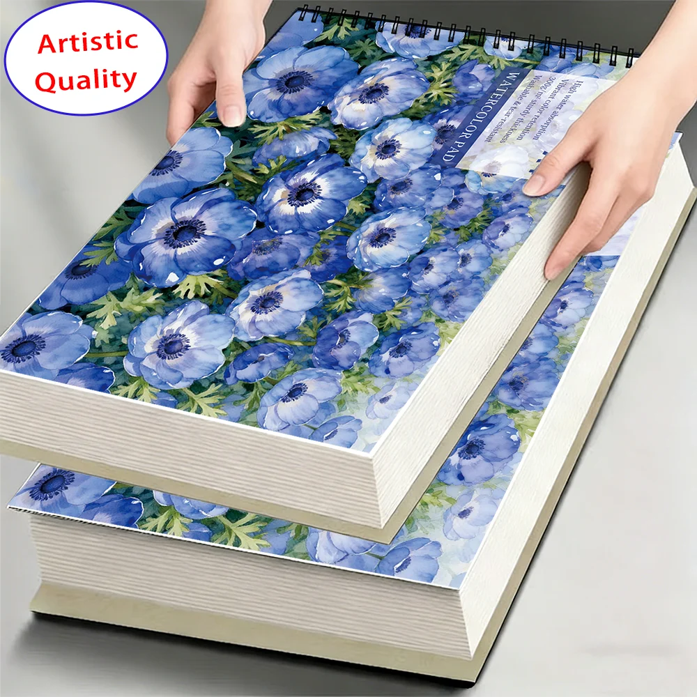 A4/A5 Size Heavyweight Art Sketchbook 300GSM, 16 Sheets Plain Watercolor Paper Pad for Beginner Drawing, Sketching & Gouache Art
A4/A5 Size Heavyweight Art Sketchbook 300GSM, 16 Sheets Plain Watercolor Paper Pad for Beginner Drawing, Sketching & Gouache Art