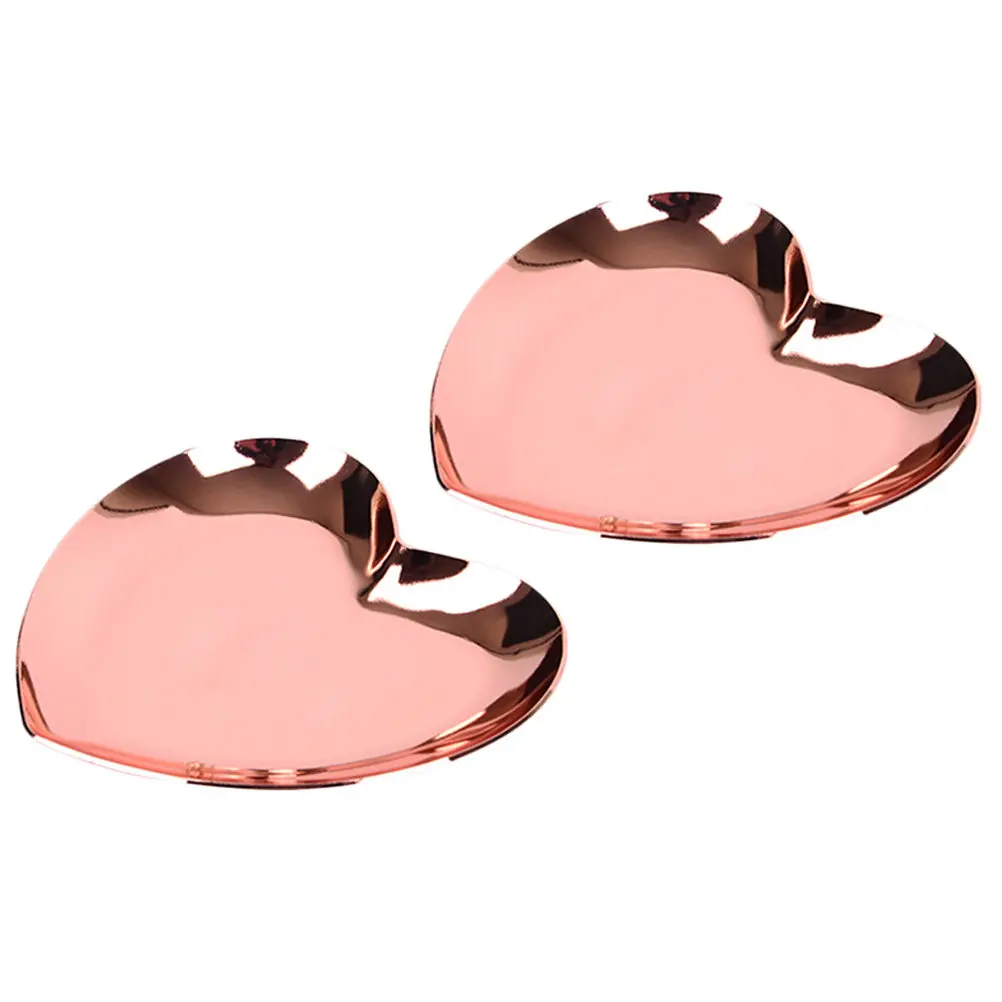 2pcs Heart Shaped Jewelry Tray Polished Stainless Steel Earrings Organizer Trinket Dish For Women Ring Holder Metal Storage
2pcs Heart Shaped Jewelry Tray Polished Stainless Steel Earrings Organizer Trinket Dish For Women Ring Holder Metal Storage