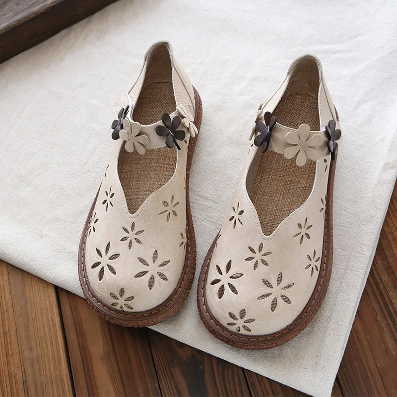 Retro Artistic Big Head Doll Shoes Breathable Thick Bottom Casual Shoes National Flowers Hollow out Cool Shoes for Women
Retro Artistic Big Head Doll Shoes Breathable Thick Bottom Casual Shoes National Flowers Hollow out Cool Shoes for Women