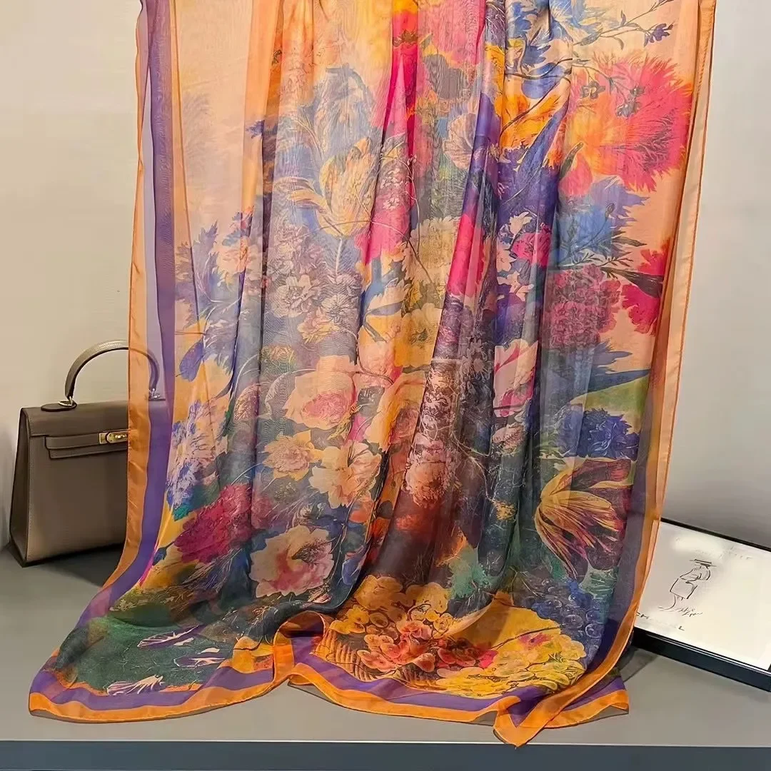 Silk Scarf Folral Women Hijab Bandana Ladies Head Neck Print Foulard Female Headbanda Pashmina Scarves Echarpe Shawl Large Wrap
Silk Scarf Folral Women Hijab Bandana Ladies Head Neck Print Foulard Female Headbanda Pashmina Scarves Echarpe Shawl Large Wrap