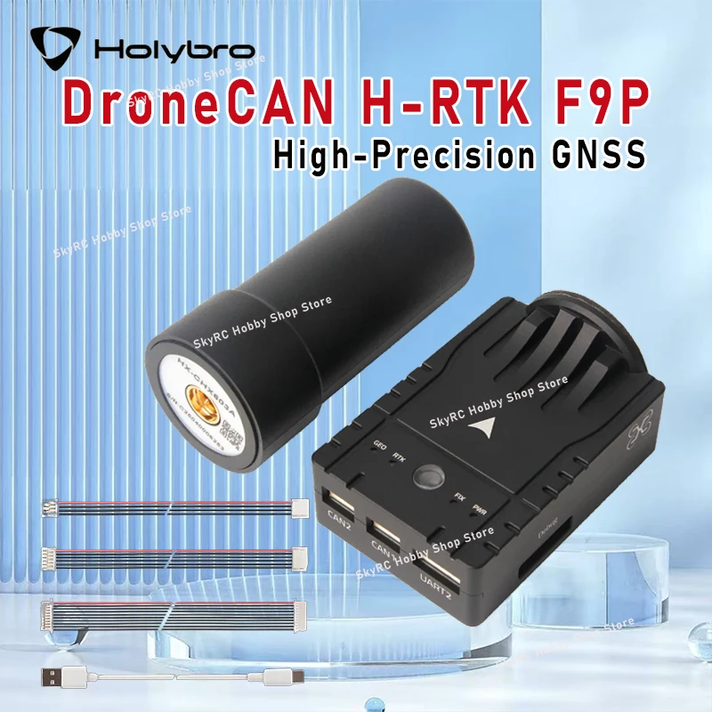 DroneCAN H-RTK F9P HolyBro Rover / Helical High-Precision GNSS Positioning System for OpenSource Pixhawk Flight Controller
DroneCAN H-RTK F9P HolyBro Rover / Helical High-Precision GNSS Positioning System for OpenSource Pixhawk Flight Controller