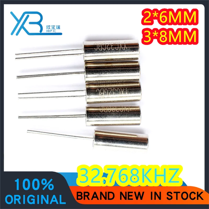 10pcs Crystal 32.768K 32768 32.768KHZ 32.768kHZ 3*8 3x8 Cylindrical DIP2 2X6 2*6 Quartz Crystal Passive Crystal
10pcs Crystal 32.768K 32768 32.768KHZ 32.768kHZ 3*8 3x8 Cylindrical DIP2 2X6 2*6 Quartz Crystal Passive Crystal