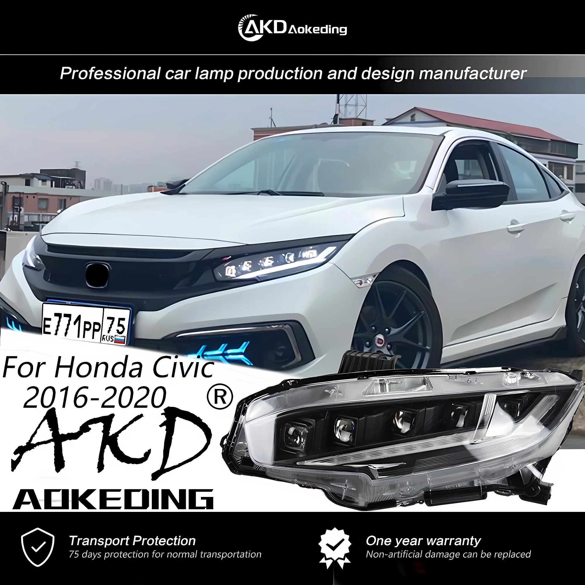 Передняя лампа AKD для Honda Civic X G10 фары 2016-2019 новая Civic светодиодная фара в сборе с обновленным сигналом автомобильные аксессуары 2 шт.
Передняя лампа AKD для Honda Civic X G10 фары 2016-2019 новая Civic светодиодная фара в сборе с обновленным сигналом автомобильные аксессуары 2 шт.