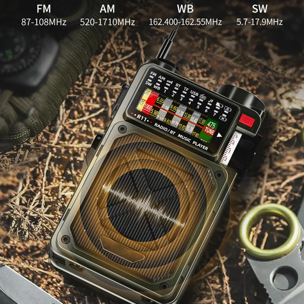 Portable Bluetooth Solar Radio Usb Playback Tf Card Bank Hand-cranked Accessories Radio Camping Full-band Power Flashlight T2b5 
Portable Bluetooth Solar Radio Usb Playback Tf Card Bank Hand-cranked Accessories Radio Camping Full-band Power Flashlight T2b5