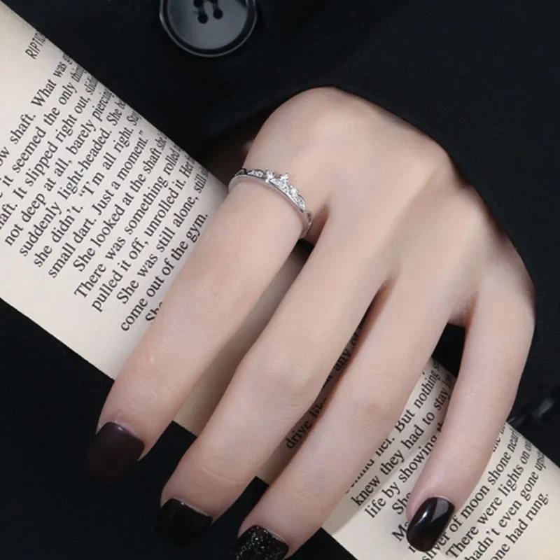 925 Stamp Silver Color Crown Ring for Women Girl Zircon Romantic Princess Jewelry Engagement Party Gift Dropshipping
925 Stamp Silver Color Crown Ring for Women Girl Zircon Romantic Princess Jewelry Engagement Party Gift Dropshipping