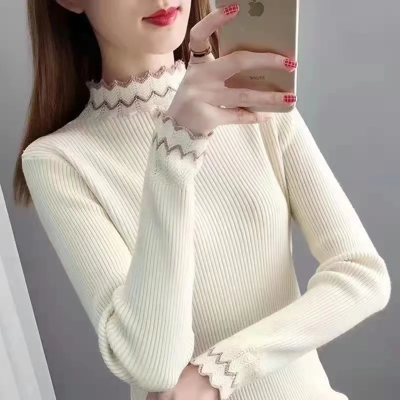 2024 New Autumn Women Pullover Sweater Half Turtleneck Knitting Sweaters Female Long Sleeve Soft Jumper Tops
2024 New Autumn Women Pullover Sweater Half Turtleneck Knitting Sweaters Female Long Sleeve Soft Jumper Tops