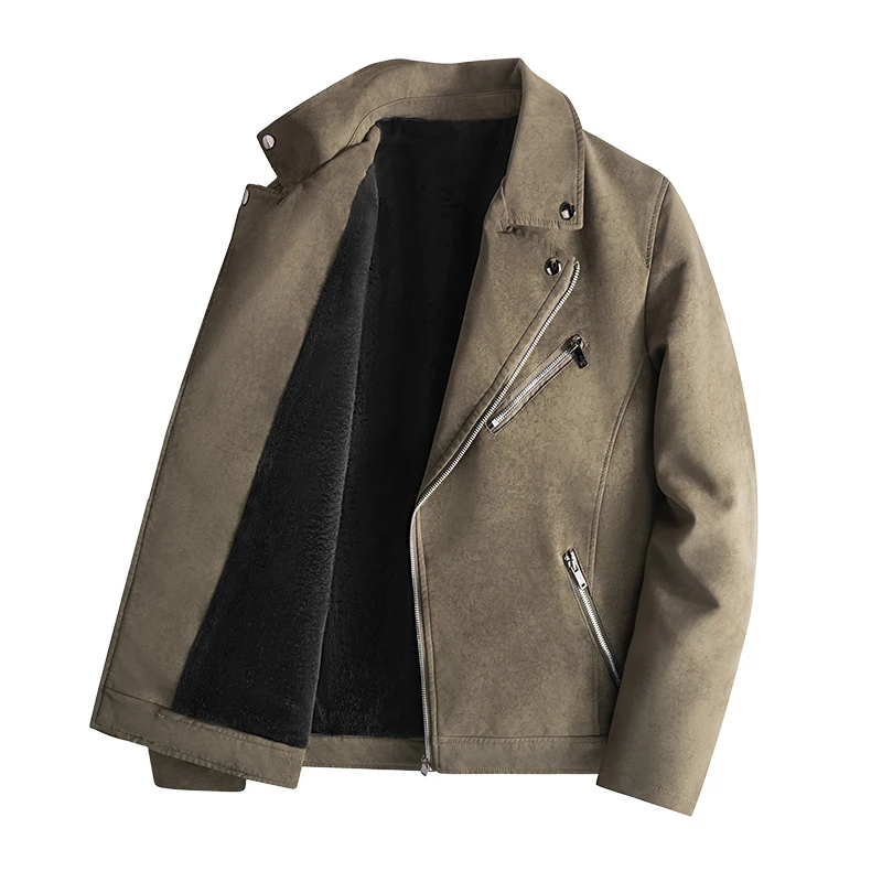 Casacos De Inverno Masculino Plush Leather Jacket Wind-Resistant Thickened Warm Cotton Parkas Fashion Casual Style Quality Coat
Casacos De Inverno Masculino Plush Leather Jacket Wind-Resistant Thickened Warm Cotton Parkas Fashion Casual Style Quality Coat