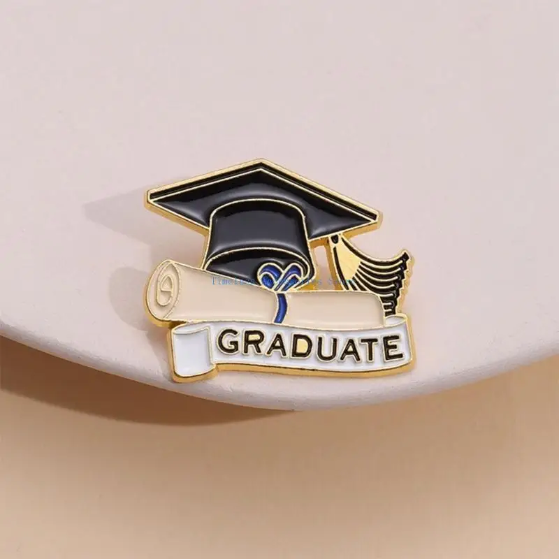 97QE Graduation Bachelor Hat Enamel Lapel Pin Graduation Gown Decorative Lapel Pin Graduation Hat Decoration Gift for Her Him
97QE Graduation Bachelor Hat Enamel Lapel Pin Graduation Gown Decorative Lapel Pin Graduation Hat Decoration Gift for Her Him