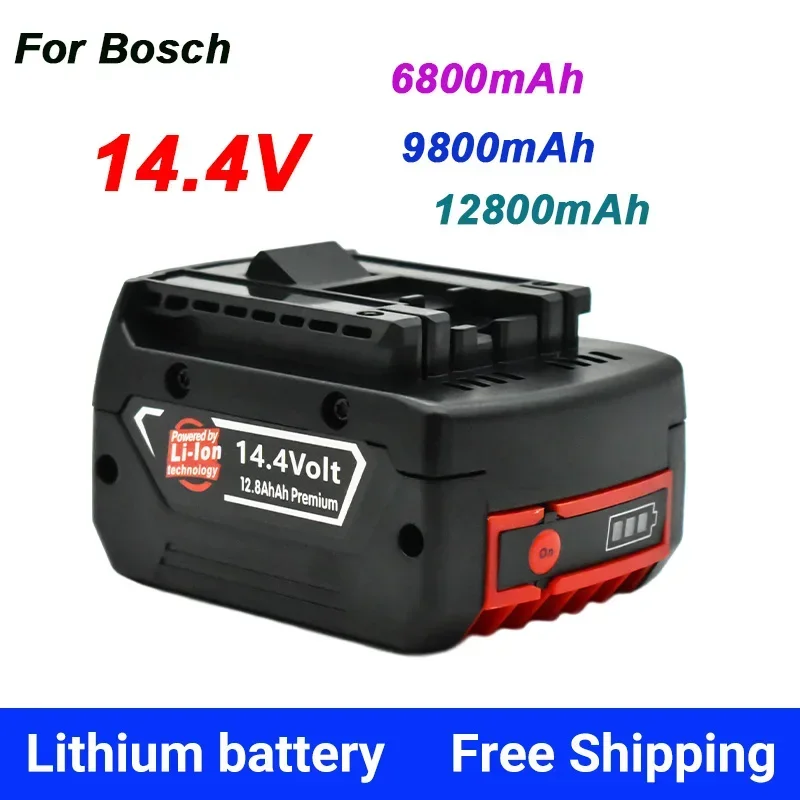 14.4V12800mah Rechargeable Lithium-ion Battery Pack Suitable ForBosch Cordless Drill Screwdriver BAT607 BAT614G
14.4V12800mah Rechargeable Lithium-ion Battery Pack Suitable ForBosch Cordless Drill Screwdriver BAT607 BAT614G