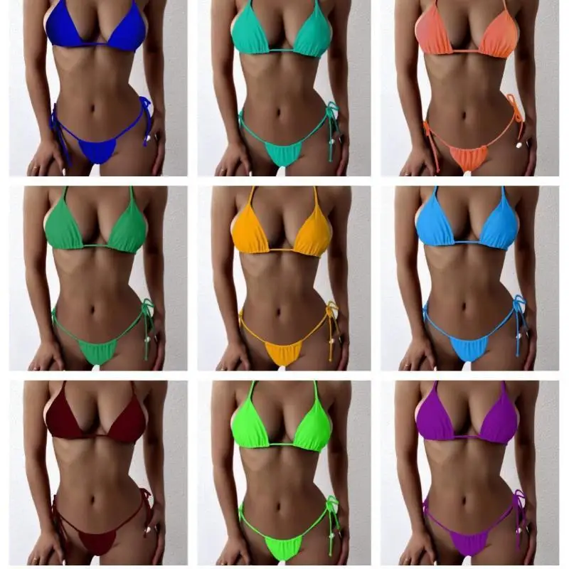 Multi Color Neck Tied Beach Swimsuit With Ins Style European And American Sexy Backless Three-point Split Swimsuit
Multi Color Neck Tied Beach Swimsuit With Ins Style European And American Sexy Backless Three-point Split Swimsuit