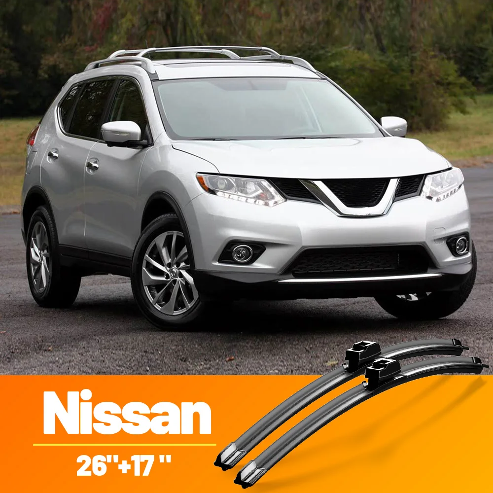 For Nissan X-Trail Qashqai Pathfinder Rogue Versa Teana Altima Maxima Front Windshield Wiper 26"+17" Blades Windscreen Window
For Nissan X-Trail Qashqai Pathfinder Rogue Versa Teana Altima Maxima Front Windshield Wiper 26"+17" Blades Windscreen Window