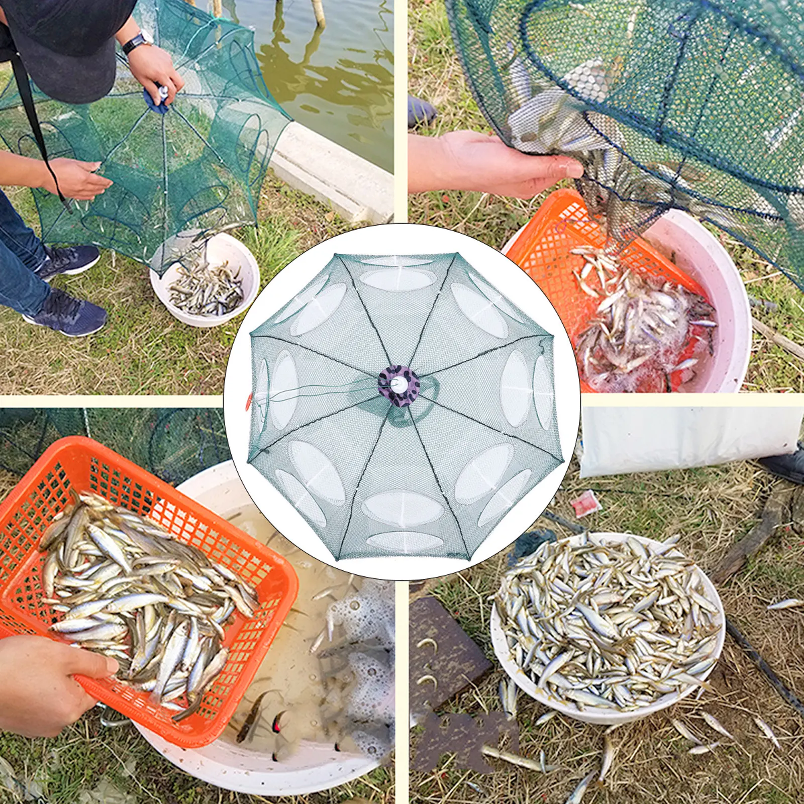 1Pcs Professional Fishing Shrimp Trap Foldable 16 Holes Mesh Net Easy Use Lightweight Portable for Crab Lobster Prawn Minnow
1Pcs Professional Fishing Shrimp Trap Foldable 16 Holes Mesh Net Easy Use Lightweight Portable for Crab Lobster Prawn Minnow