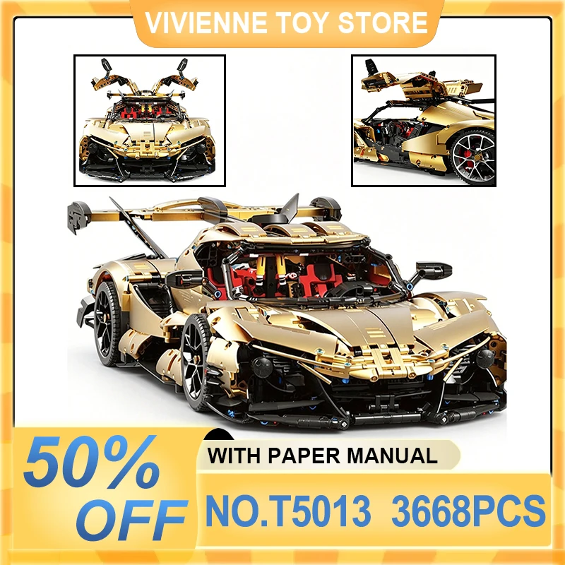 TGL T5013 Sports Car Building Blocks, MOC Assembly Model Kit, Educational DIY Construction Puzzle Toy For Boys Birthday Gifts
TGL T5013 Sports Car Building Blocks, MOC Assembly Model Kit, Educational DIY Construction Puzzle Toy For Boys Birthday Gifts