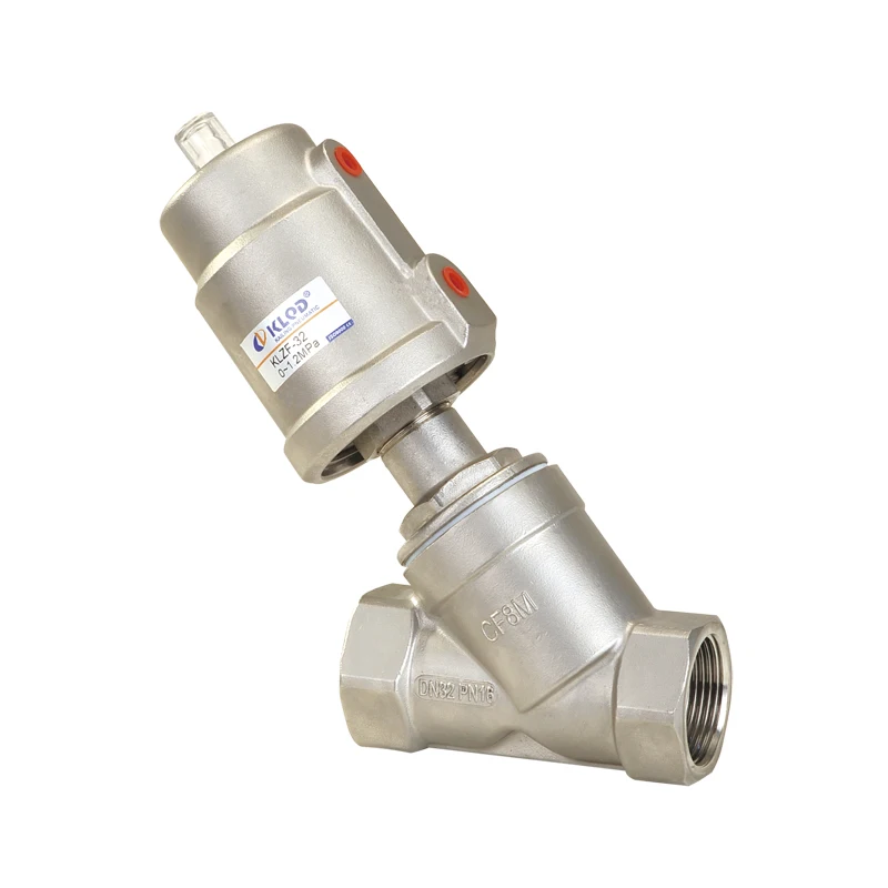 Stainless Steel 304/316/316L DN25 1 Inch Thread Double Acting Pneumatic Angle Seat Valve Screw Button
Stainless Steel 304/316/316L DN25 1 Inch Thread Double Acting Pneumatic Angle Seat Valve Screw Button