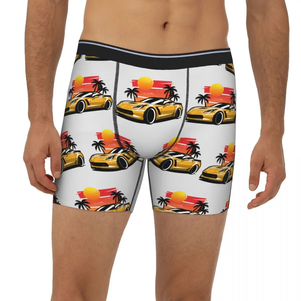 Yellow Corvette Z06 длинные трусы-боксеры с пальмами заката, короткие мужские трусы, мягкое нижнее белье для мужчин, подарок бойфренду
Yellow Corvette Z06 длинные трусы-боксеры с пальмами заката, короткие мужские трусы, мягкое нижнее белье для мужчин, подарок бойфренду