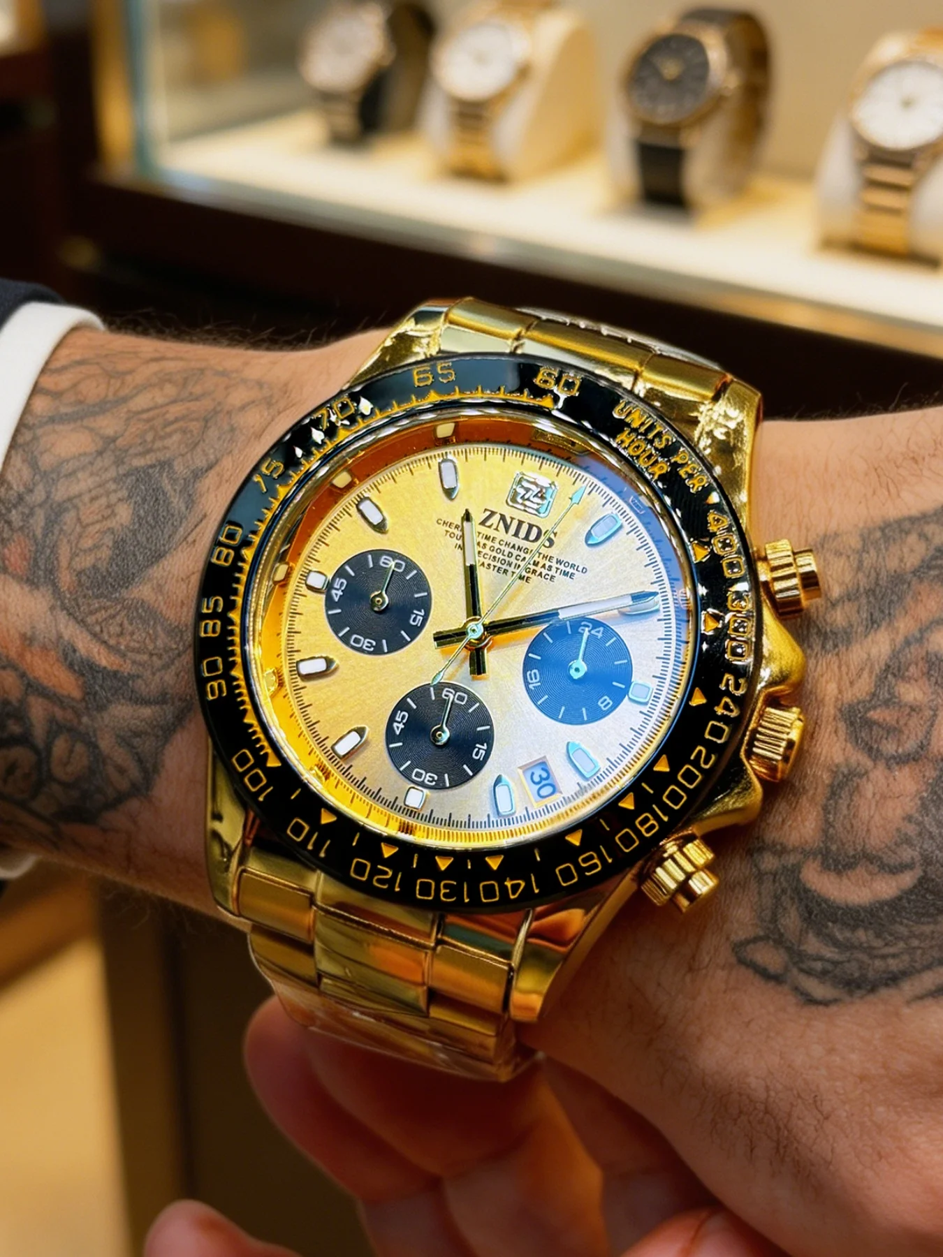 European and American Style Men's Quartz Watch, Multifunctional Calendar Waterproof Luminous Men's Watch, Business Formal Wear Steel Strap Butterfly Clasp, Punk Trendy Men's Gift Versatile Watch
European and American Style Men's Quartz Watch, Multifunctional Calendar Waterproof Luminous Men's Watch, Business Formal Wear Steel Strap Butterfly Clasp, Punk Trendy Men's Gift Versatile Watch