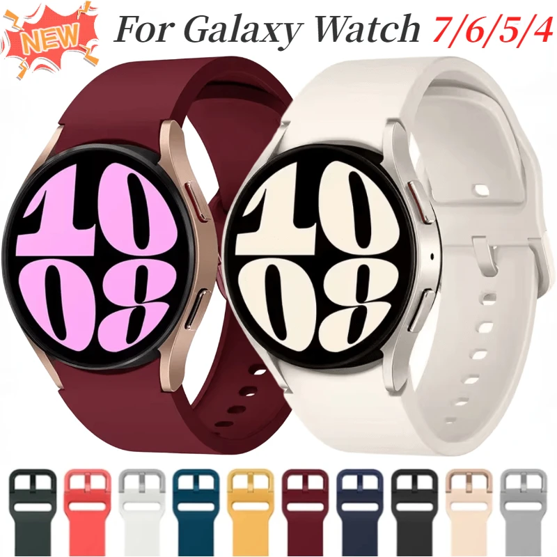 Оригинальный силиконовый ремешок для Samsung Galaxy Watch 7/6/5/4 40 мм 44 мм 5 Pro 45 мм, браслет для Galaxy Watch 6-4 Classic 47 мм 43 мм, ремешок
Оригинальный силиконовый ремешок для Samsung Galaxy Watch 7/6/5/4 40 мм 44 мм 5 Pro 45 мм, браслет для Galaxy Watch 6-4 Classic 47 мм 43 мм, ремешок