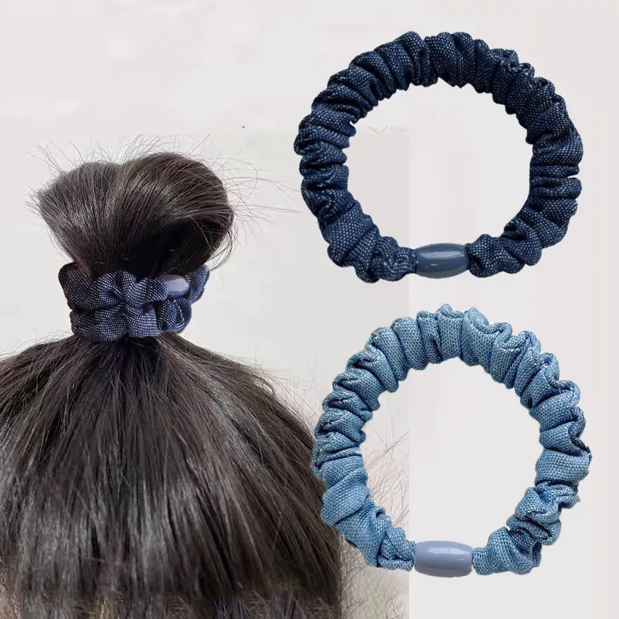 4PC Korean Denim Solid Blue Elasticity Hair Ties Rope Scrunchies for Women Girls Sport Ponytail Holder Hair Accessories
4PC Korean Denim Solid Blue Elasticity Hair Ties Rope Scrunchies for Women Girls Sport Ponytail Holder Hair Accessories