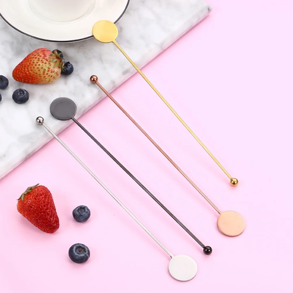 4 Pcs Stainless Steel Bar Stir Sticks Metal Stirrer Reusable Coffee Stirrers Stirring Juice Swizzle for Cocktails Drinks
4 Pcs Stainless Steel Bar Stir Sticks Metal Stirrer Reusable Coffee Stirrers Stirring Juice Swizzle for Cocktails Drinks