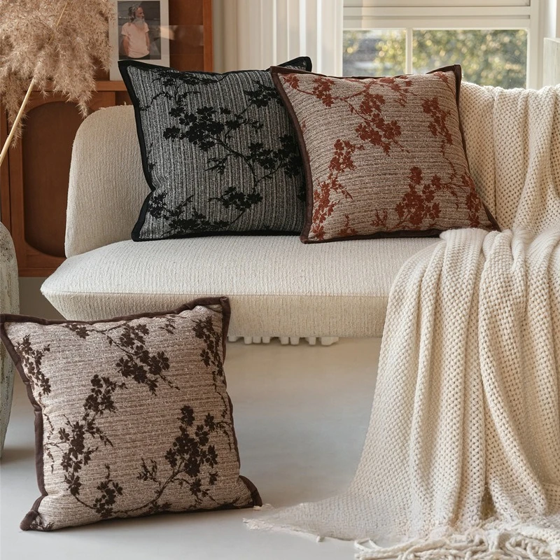 Italian Maillard Retro Plant Jacquard Cushion Cover Snow Neale Textured Pillowcase with Edging Farmhouse Sofa Bedroom Home Decor
Italian Maillard Retro Plant Jacquard Cushion Cover Snow Neale Textured Pillowcase with Edging Farmhouse Sofa Bedroom Home Decor