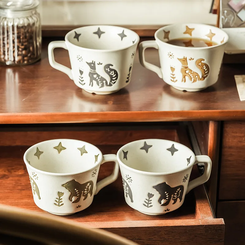 Japanese style home drinking cups, coffee mugs, vintage office creative ceramic cups with lids for couples as gifts
Japanese style home drinking cups, coffee mugs, vintage office creative ceramic cups with lids for couples as gifts